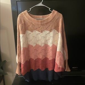 ANDREE BY UNIT Multicolor Crew Neck Sweater